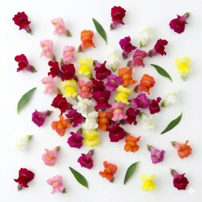 Edible flowers of Snapdragon.